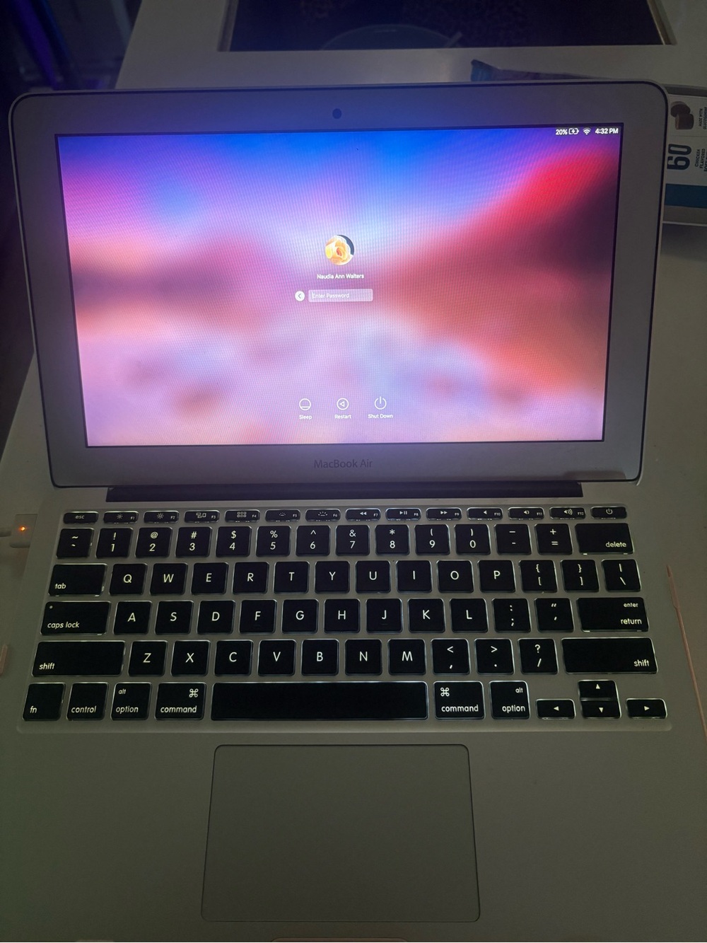 Apple MacBook Air Silver with Backlit Keyboard